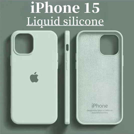 Luxury Liquid Silicone Phone Case for iPhone 15 Pro Max